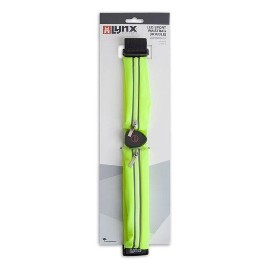 Lynx Led Sport waistbag / Running belt (double) USB