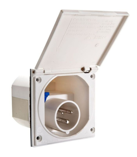 Gas cylinder filling socket LPG GAZ BANK GAS angled W21.8 with flap - Campko