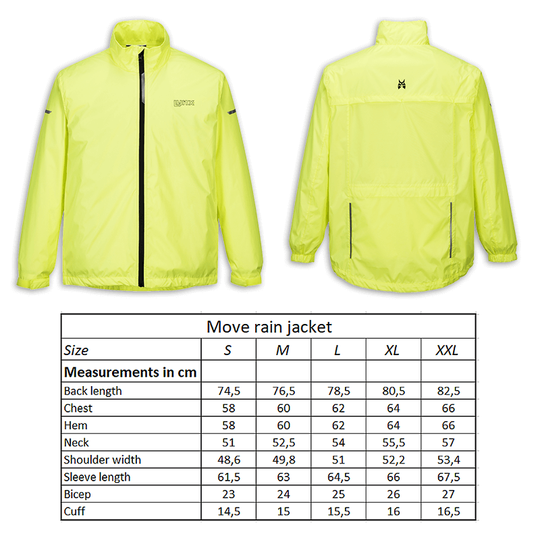 LYNX RAIN JACKET "MOVE" YELLOW