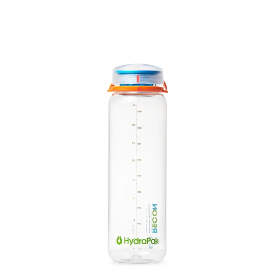 Eco-Friendly Bottle HydraPak Recon 1L - Clear/Confetti