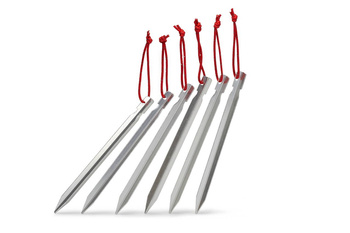 Zeltheringe mit reflektierenden Leinen ROCKLAND 6 Stk – Zeltheringe für Zelt