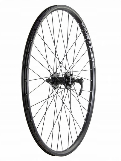 Front wheel 28"-29" hub XMX-A291QF disc brake, sealed bearings, rim Rodi FW DISC black, spokes