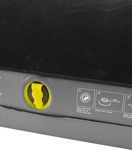 Outwell Classic w/pillow & Pump Single – black/grey (Einzel-Luftbett)