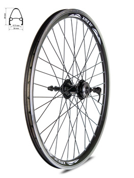 Rear Wheel 24" Nabe JY-D854SE Disc Brake compatible Black