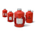 Red Survival Kettle 1.2 L Camping Kettle Carry Bag Leather Handle