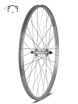 28" Front Bicycle Wheel Aluminium Rim Stahlnabe