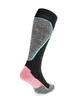 Damen Skisocken Bridgedale Ski Mid+ Merino P Pattern - schwarz/koralle