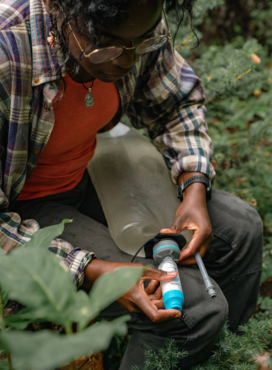 HydraPak Wasserbehälter / Trinkblase Seeker+ 6L Gravity Filter Kit - clear