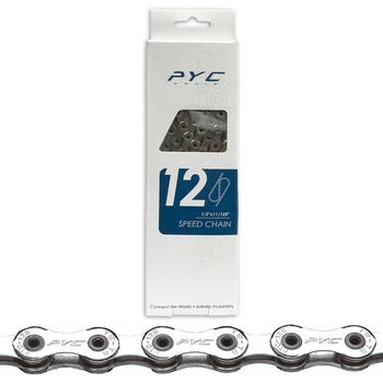 PYC BICYCLE CHAIN 12 SPEED  1/2 x 11/128 Inch - 126L - 5.1 mm