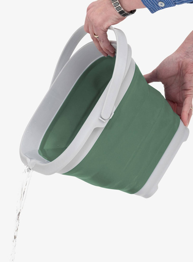 Outwell Collaps Bucket Square w/lid - shadow green
