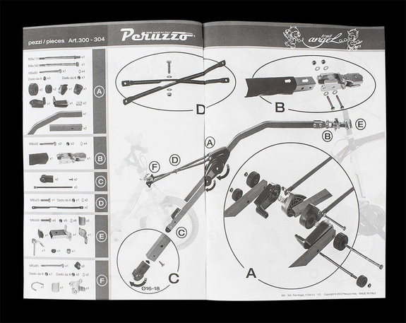 Peruzzo Tandemstange Angel Bar 10—20 Zoll, Einheitsgröße Gelb