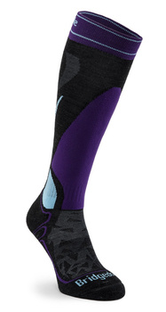 Ski Socks Bridgedale Ski Midweight Merino P - graph./purple