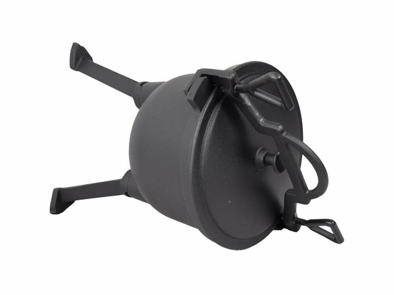 Kawmet Gusseiserner Kessel Holländischer Ofen mit Beinen 10l