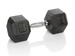 HEXHEAD DUMBBELL HEX 10 KG BLACK HEXAGONAL DUMBBELL