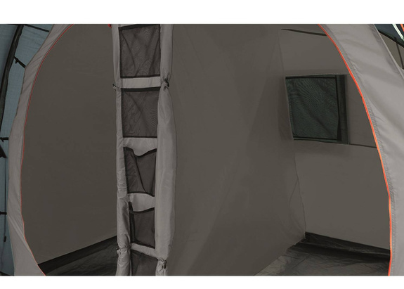 Easy Camp 4 Personen Zelt Tunnelzelt Galaxy 400 dunkelblau/grau Campingzelt