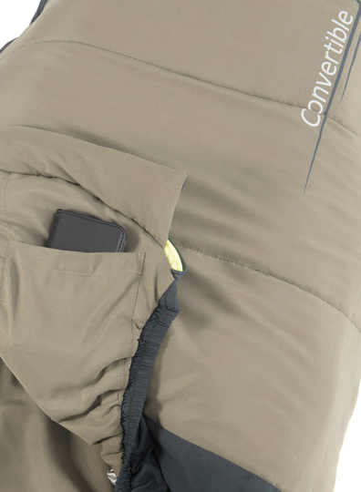  Outwell Convertible Junior Sleeping Bag (120-150 cm) - olive/navy
