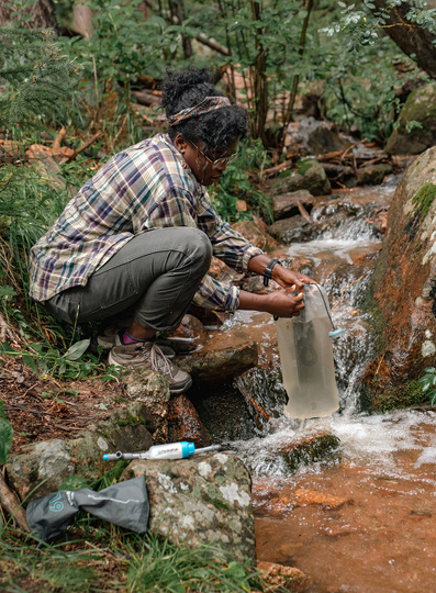 HydraPak Wasserbehälter / Trinkblase Seeker+ 6L Gravity Filter Kit - clear