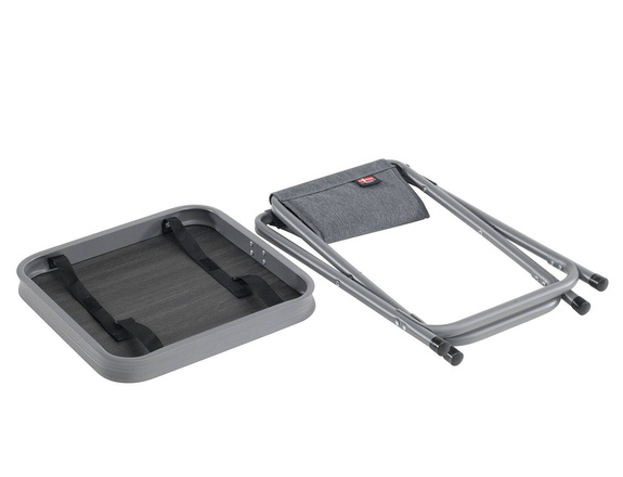 Campingtisch Outwell Redwood – grau – 3-in-1 Tisch Hocker und Fußstütze in einem