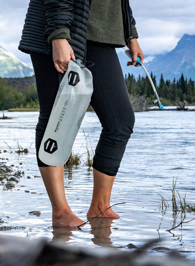 HydraPak Wasserbehälter / Trinkblase Seeker+ 6L Gravity Filter Kit - clear