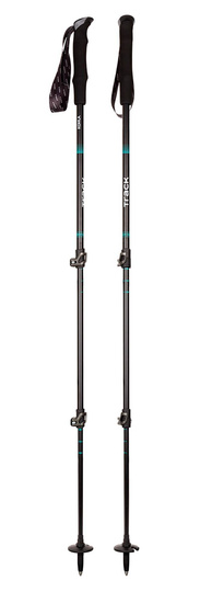 Kohla Track Pole Trekkingstöcke – schwarz – Teleskopstöcke Skitouren 105-140 cm