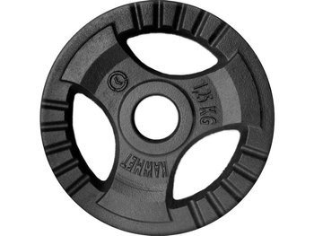 Cast Iron Weight Disk Plate 1,25 kg Kawmet Black 30,5 mm hole