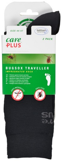 Anti-Mücken- und Anti-Zecken-Socken Care Plus BugSox Traveller – 2er-Pack