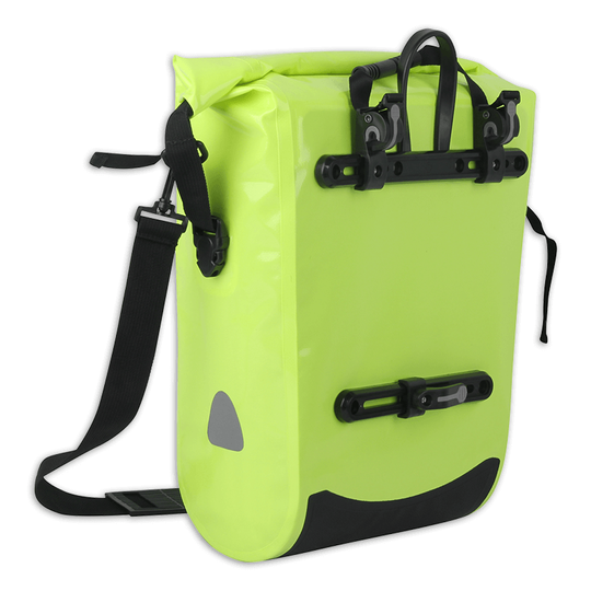 Wasserdichte Fahrradtasche Lynx 23 L – Neon-Gelb Wasserdichte Radtasche