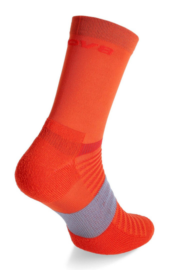 Wandersocken Inov-8 Active High – Fiery Red/Blue Grey Trekkingsocken Laufsocken