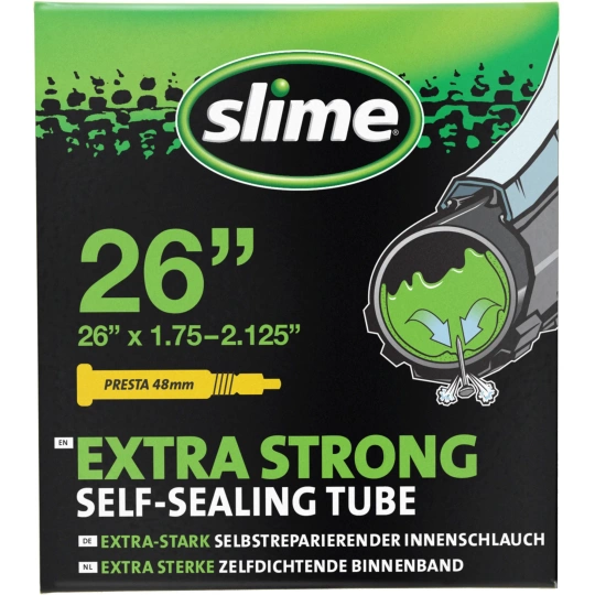 SLIME SMART TUBE Self-sealing 26 x 1.75 - 2.125 Presta valve 48mm