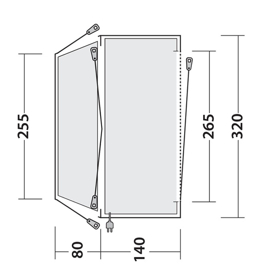 Autozelt Outwell Seacrest - grün