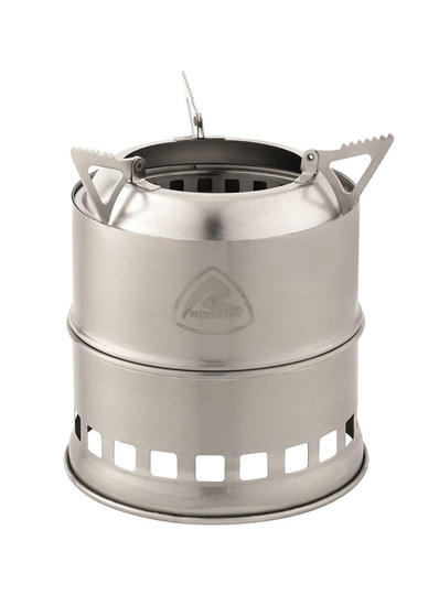 ROBENS Lumberjack Holzofen, Silber, 13.5 x 16 cm