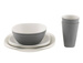 Outwell Gala 2 Person Dinner Set - grey/sand
