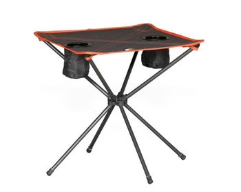 Portal Outdoor Table, Aluminium, Charcoal/Orange, One Size
