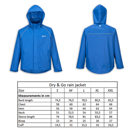 LYNX RAIN JACKET "DRY & GO" BLUE