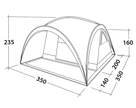 6 Personen Zelt Easy Camp Camp Shelter – Schlafzelt / Aufenthaltszelt