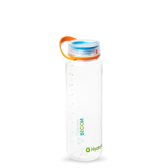 Trink Flasche HydraPak Recon 1L - Clear/Confetti Trekkingflasche Outdoorflasche