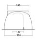 Caravan Tent Easy Camp Wimberly - grey/dark green