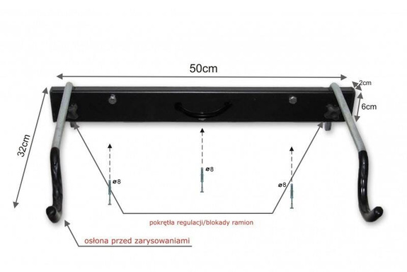 SPACE 65 bike rack black
