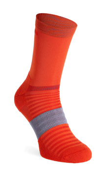 Wandersocken Inov-8 Active High – Fiery Red/Blue Grey Trekkingsocken Laufsocken