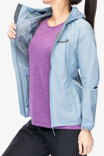 Damen Laufjacke Inov-8 Stormshell FZ V2 - blau-grau