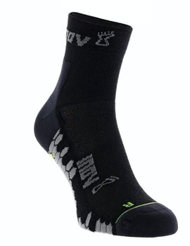 Outdoor Socken inov-8 3-Season Mid – schwarz/grau Doppelpack (2 Paar) Laufsocken
