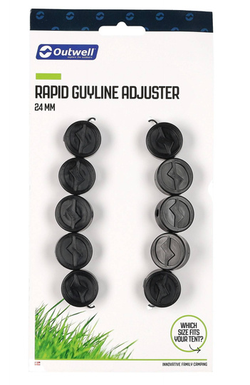 Outwell Rapid Guyline Adjuster 24mm - Schwarz