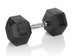 HEXHEAD HANTEL HEX 15 KG SCHWARZ HEXAGONAL DUMBBELL