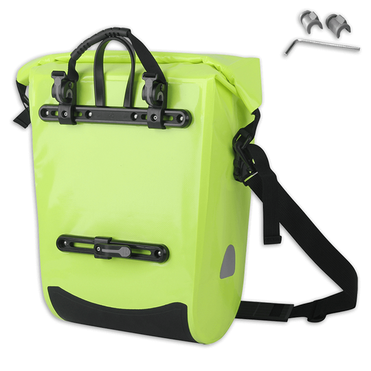 Wasserdichte Fahrradtasche Lynx 23 L – Neon-Gelb Wasserdichte Radtasche