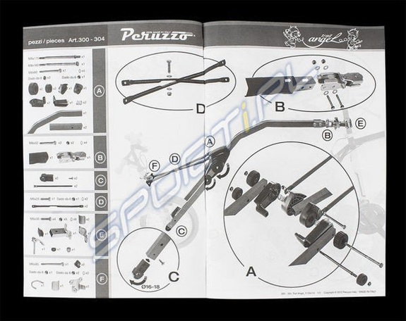 Peruzzo Tandemstange Angel Bar 10—20 Zoll, Einheitsgröße Grun