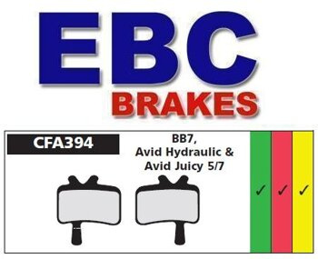 EBC Avid System Juicy 3, 5 & 7 Hydraulic Ultimate & Mechanical BB7 CFA394