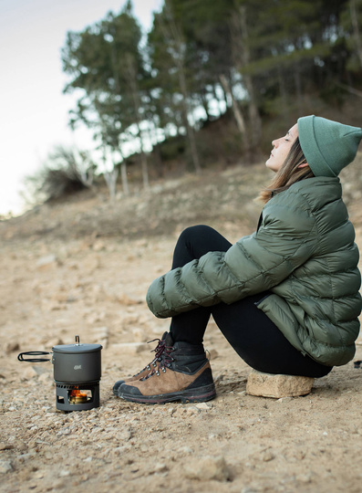 Esbit Spirituskochset - inkl. 1500 ml Topf - hartanodisiertes Aluminium