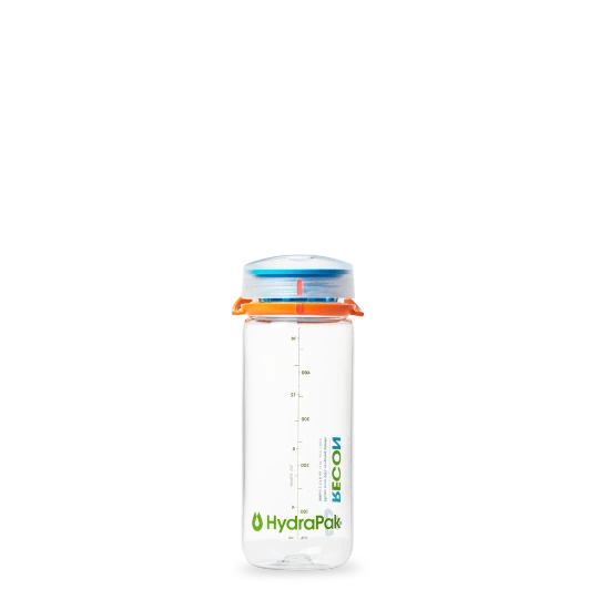Trink Flasche HydraPak Recon 500ml - Clear Trekkingflasche Outdoorflasche