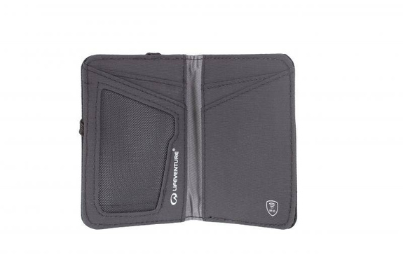 LIFEVENTURE RFID Card Wallet, Recycled, Grey