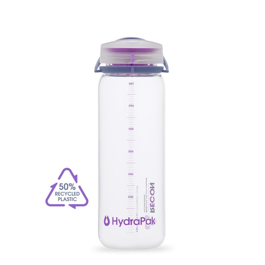 Trink Flasche HydraPak Recon 750ml - Clear/Iris Trekkingflasche Outdoorflasche